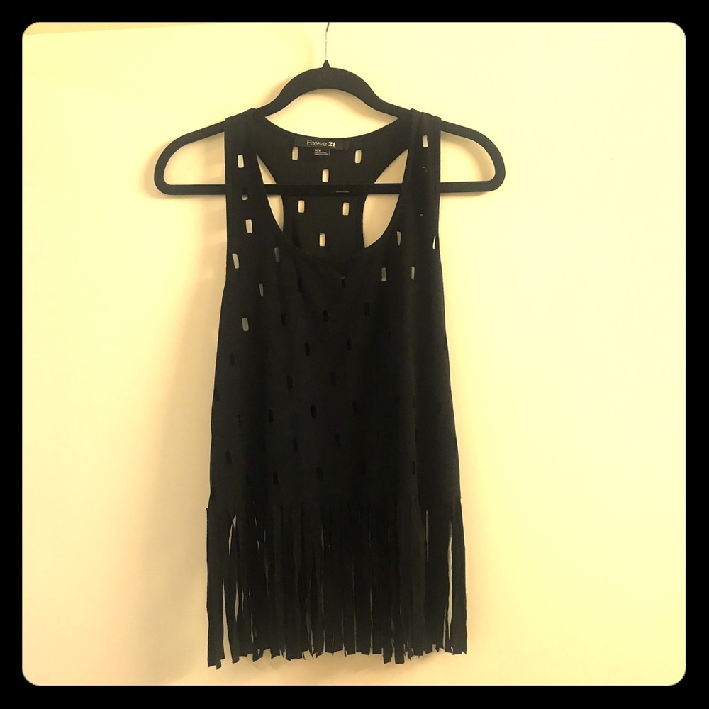 Coachella ready fringe top